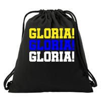 Gloria! Gloria! Gloria! Drawstring Bag