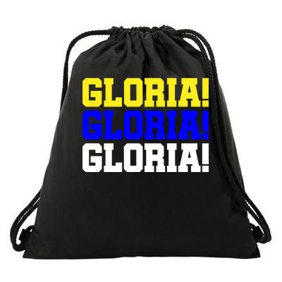 Gloria! Gloria! Gloria! Drawstring Bag