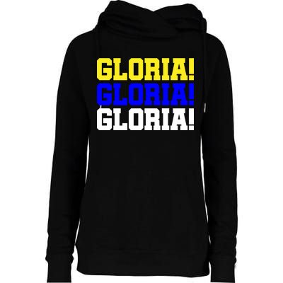 Gloria! Gloria! Gloria! Womens Funnel Neck Pullover Hood