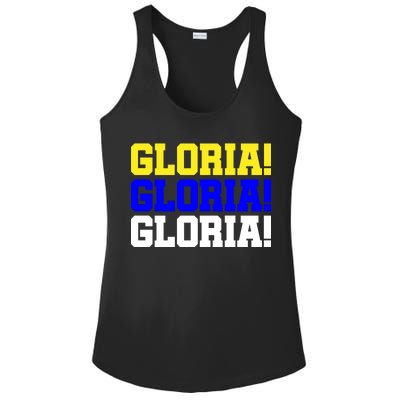 Gloria! Gloria! Gloria! Ladies PosiCharge Competitor Racerback Tank