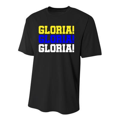 Gloria! Gloria! Gloria! Youth Performance Sprint T-Shirt