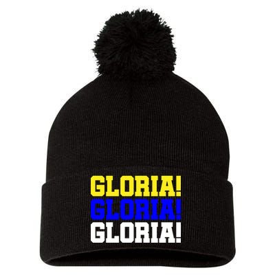 Gloria! Gloria! Gloria! Pom Pom 12in Knit Beanie