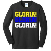 Gloria! Gloria! Gloria! Kids Long Sleeve Shirt