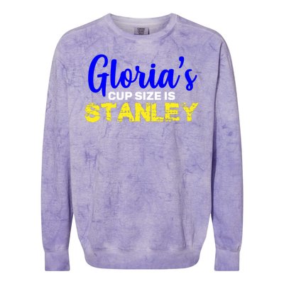 Gloria's Cup size is Stanley  Colorblast Crewneck Sweatshirt