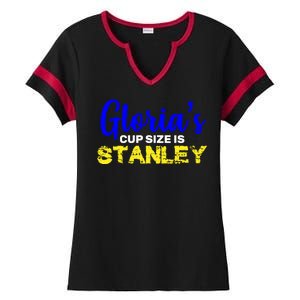 Gloria's Cup size is Stanley  Ladies Halftime Notch Neck Tee