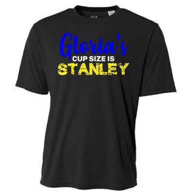 Gloria's Cup size is Stanley  Cooling Performance Crew T-Shirt