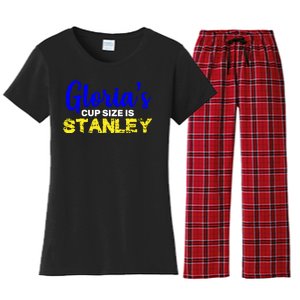 Gloria's Cup size is Stanley  Women's Flannel Pajama Set