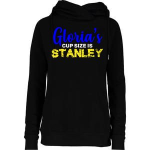 Gloria's Cup size is Stanley  Womens Funnel Neck Pullover Hood