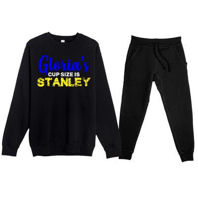 Gloria's Cup size is Stanley  Premium Crewneck Sweatsuit Set