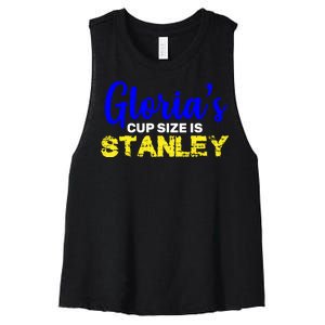 Gloria's Cup size is Stanley  Women's Racerback Cropped Tank