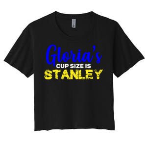 Gloria's Cup size is Stanley  Women's Crop Top Tee