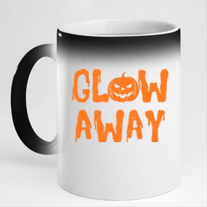 Glow Away  11oz Black Color Changing Mug