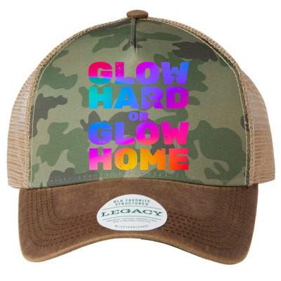 Glow Hard Or Glow Home Legacy Tie Dye Trucker Hat