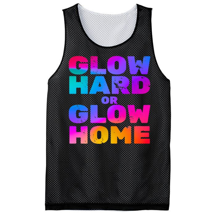 Glow Hard Or Glow Home Mesh Reversible Basketball Jersey Tank