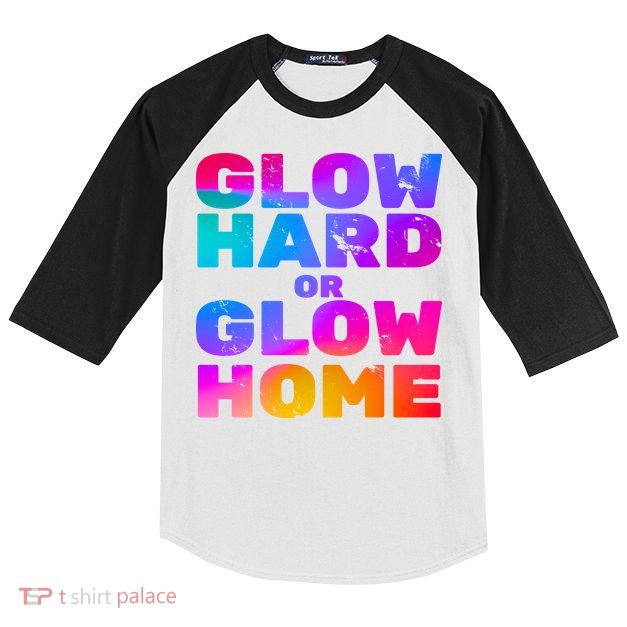 Glow Hard Or Glow Home Kids Colorblock Raglan Jersey