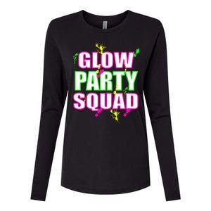 Glow Party Squad Womens Cotton Relaxed Long Sleeve T-Shirt