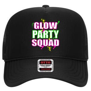 Glow Party Squad High Crown Mesh Back Trucker Hat