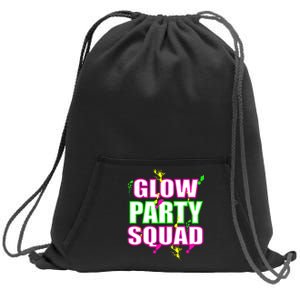 Glow Party Squad Sweatshirt Cinch Pack Bag