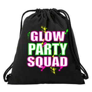 Glow Party Squad Drawstring Bag