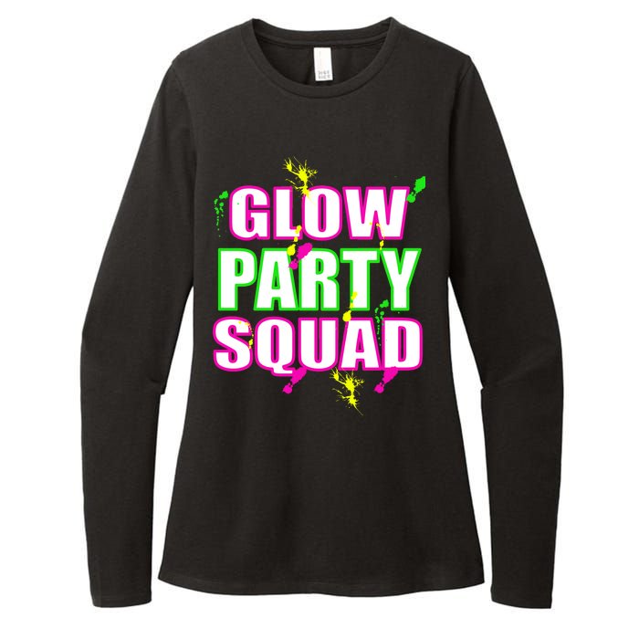 Glow Party Squad Womens CVC Long Sleeve Shirt