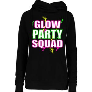 Glow Party Squad Womens Funnel Neck Pullover Hood