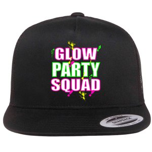 Glow Party Squad Flat Bill Trucker Hat