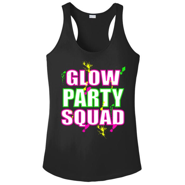 Glow Party Squad Ladies PosiCharge Competitor Racerback Tank