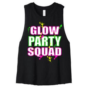 Glow Party Squad Women's Racerback Cropped Tank