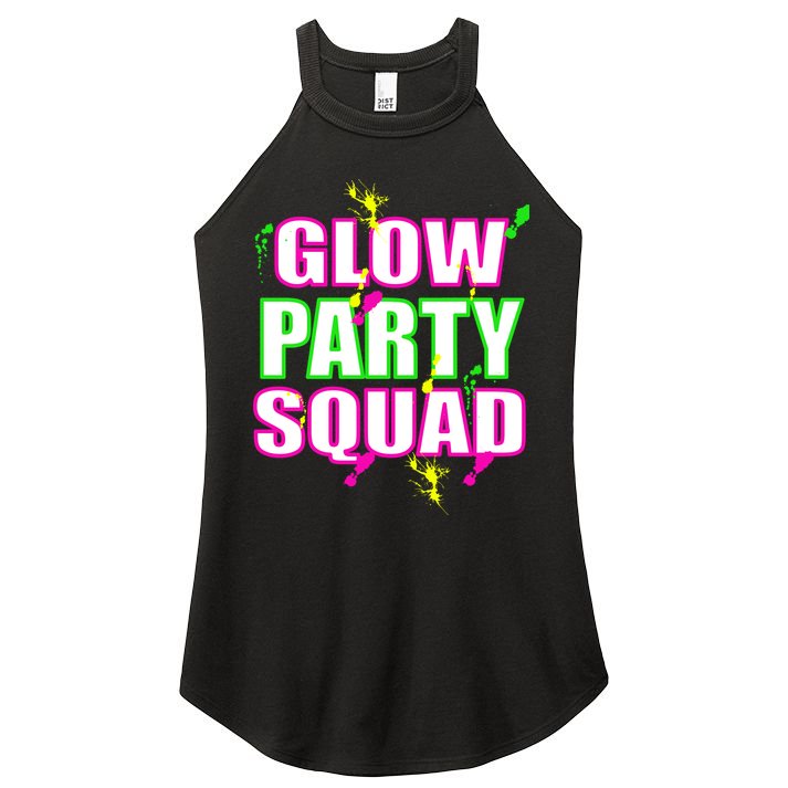 Glow Party Squad Women's Perfect Tri Rocker Tank