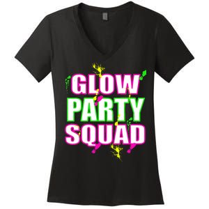 Glow Party Squad Women's V-Neck T-Shirt