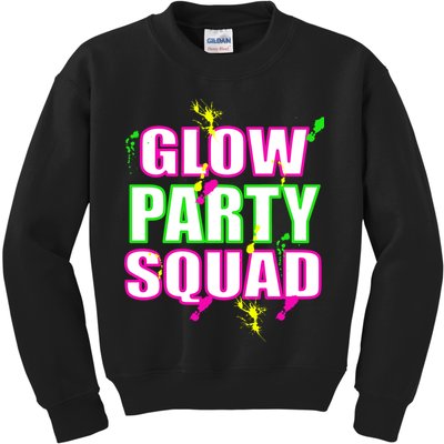 Glow Party Squad Kids Sweatshirt