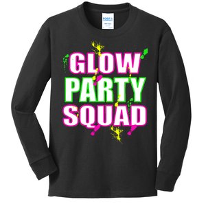 Glow Party Squad Kids Long Sleeve Shirt