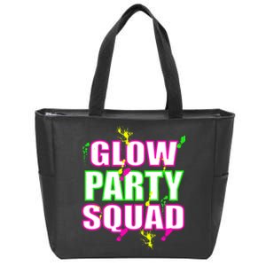 Glow Party Squad Zip Tote Bag