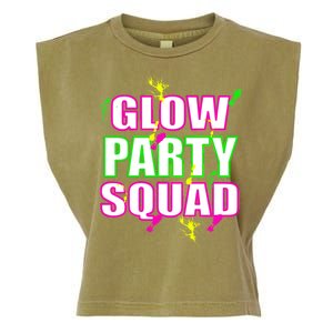 Glow Party Squad Garment-Dyed Women's Muscle Tee