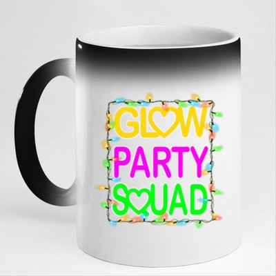 Glow Party Squad1 11oz Black Color Changing Mug