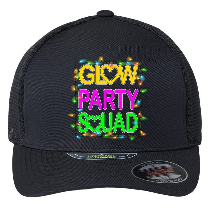 Glow Party Squad1 Flexfit Unipanel Trucker Cap