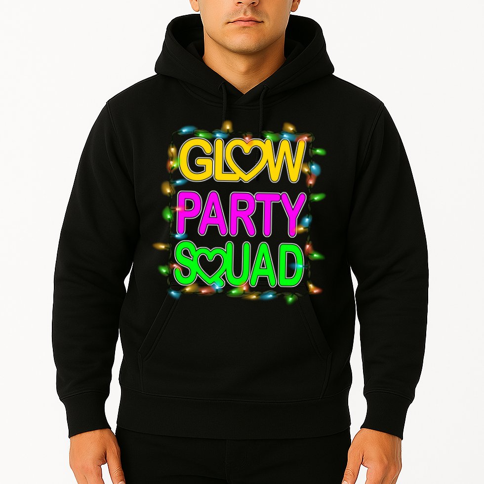 Glow Party Squad1 Hoodie