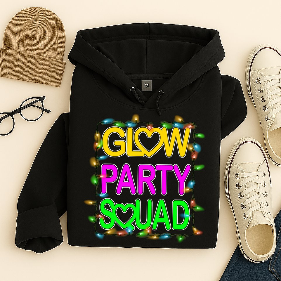 Glow Party Squad1 Hoodie