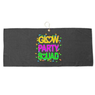 Glow Party Squad1 Large Microfiber Waffle Golf Towel