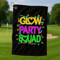 Glow Party Squad1 Golf Towel