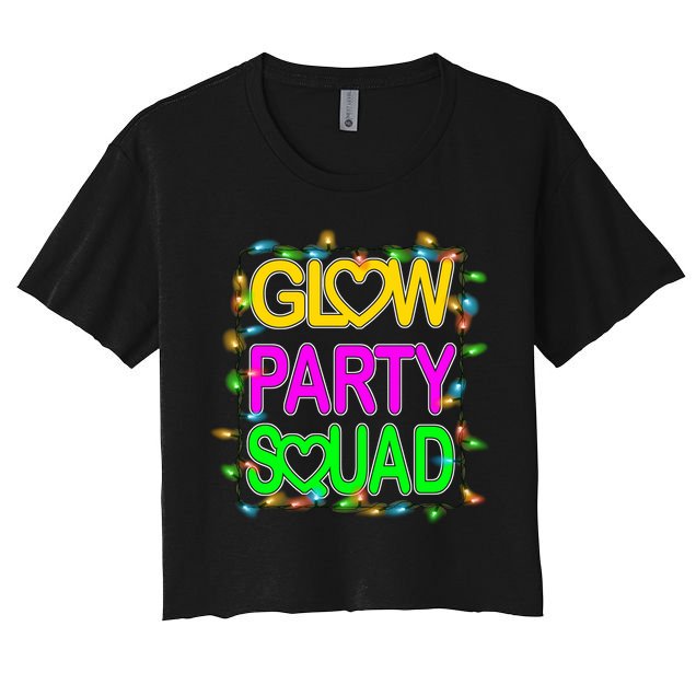 Glow Party Squad1 Crop Top
