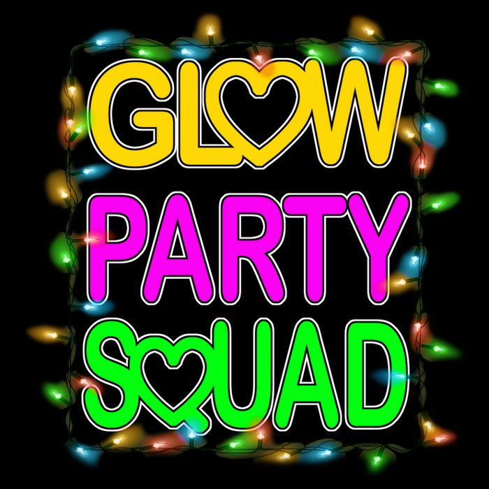 Glow Party Squad1 Women's V-Neck T-Shirt