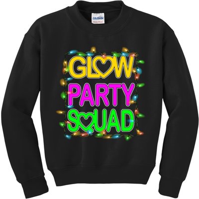 Glow Party Squad1 Kids Sweatshirt