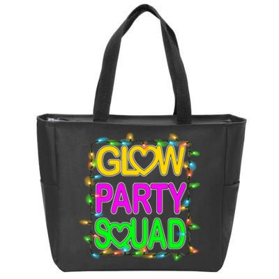 Glow Party Squad1 Zip Tote Bag