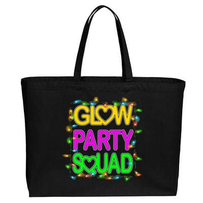 Glow Party Squad1 Cotton Canvas Jumbo Tote