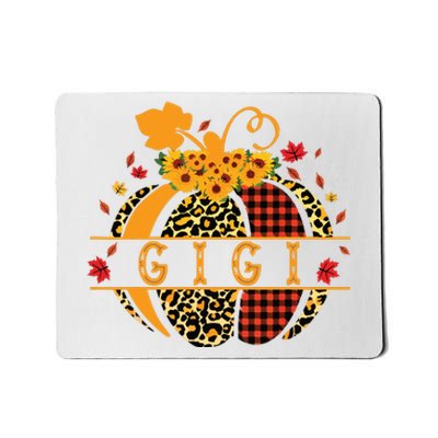 Gigi Leopard Print Pumpkin For Grandma Gigi Women Fall Mousepad