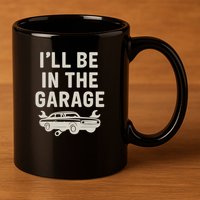 Garage Life: Perfect Gift for Dads 11oz C Handle Ceramic Mug