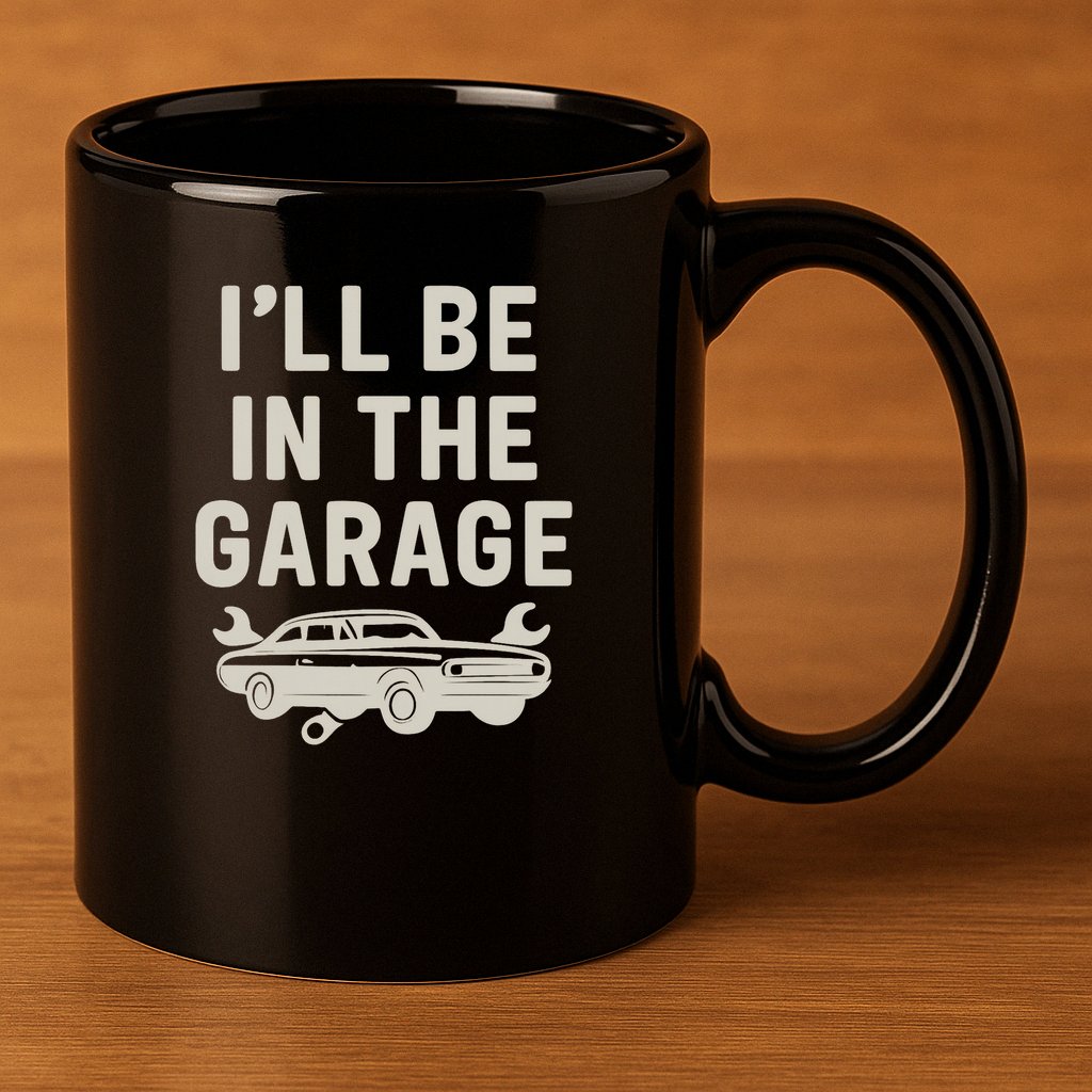 Garage Life: Perfect Gift for Dads 11oz C Handle Ceramic Mug