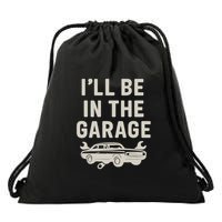 Garage Life: Perfect Gift for Dads Drawstring Bag