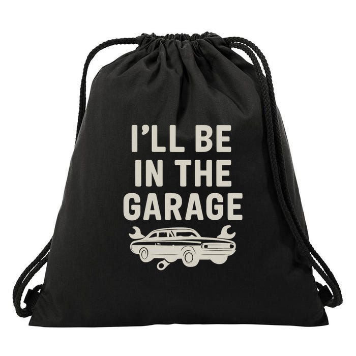 Garage Life: Perfect Gift for Dads Drawstring Bag